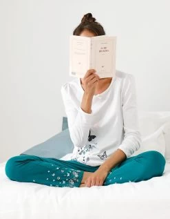 Tee-shirt Imprimé Placé Bucolique - Manches Longues -Boutique De Lingerie De Mode 703843 C00 zoomx vue6