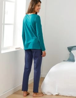 Tee-shirt Col Imprimé Bucolique - Manches Longues -Boutique De Lingerie De Mode 703845 C00 zoomx vue4