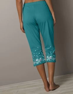 Pantacourt Base Imprimée Bucolique - Coton Jersey -Boutique De Lingerie De Mode 703848 C03 zoomx vue3