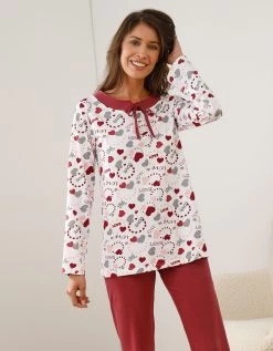 Pyjama Femme Imprimé "coeurs" 11 Pyjama Femme Imprimé "coeurs" -Boutique De Lingerie De Mode 703864 C03 zoomx vue4