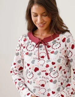 Pyjama Femme Imprimé "coeurs" 12 Pyjama Femme Imprimé "coeurs" -Boutique De Lingerie De Mode 703864 C03 zoomx vue5