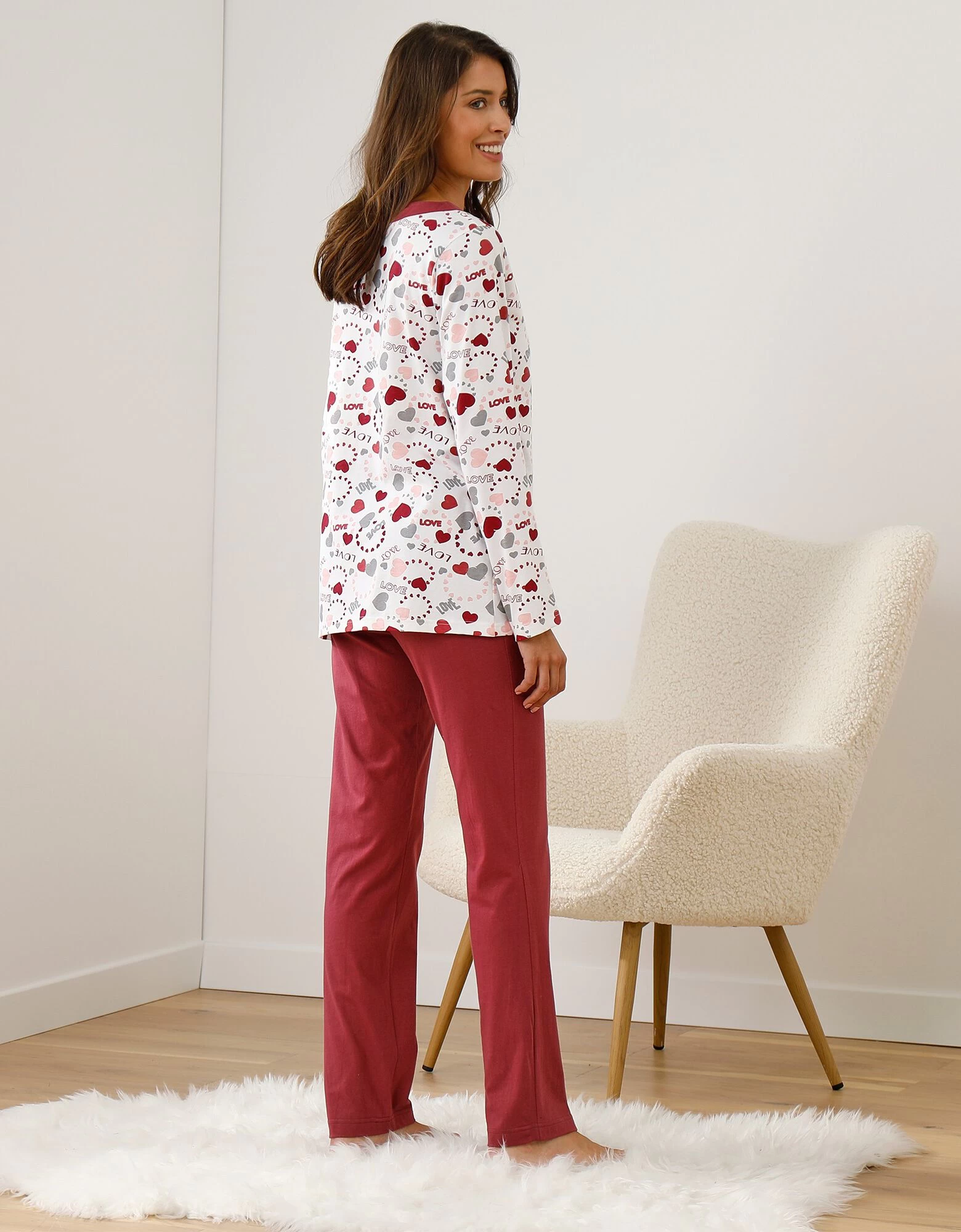 Pyjama Femme Imprimé "coeurs" 8 Pyjama Femme Imprimé "coeurs" – Image 6