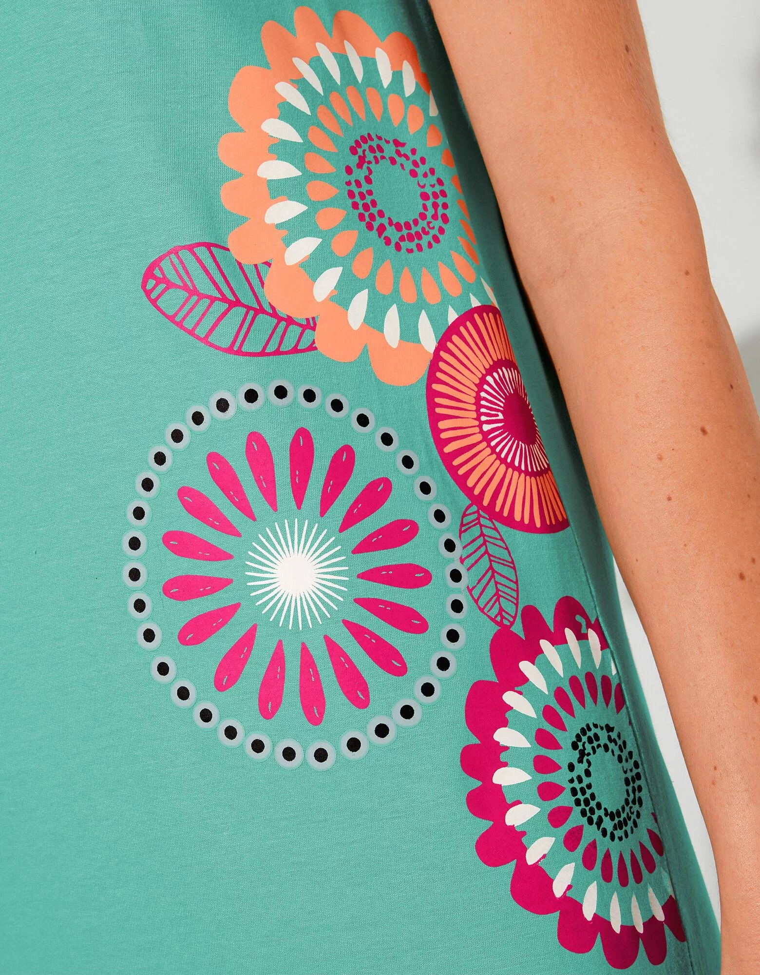 Chemise De Nuit Longue Imprimé Rosaces 4 Chemise De Nuit Longue Imprimé Rosaces – Image 3