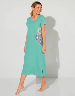 Chemise De Nuit Longue Imprimé Rosaces 14 Chemise De Nuit Longue Imprimé Rosaces -Boutique De Lingerie De Mode 703921 C01 zoomx vue7