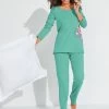 Pyjama Manches Longues Imprimé Rosaces - Coton 1 Pyjama Manches Longues Imprimé Rosaces - Coton -Boutique De Lingerie De Mode 703930 C02 zoomx