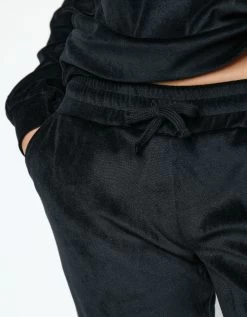 Pyjama Velours Stretch Manches Longues Col Boutonné -Boutique De Lingerie De Mode 703933 C01 zoomx vue7