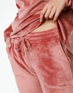 Pyjama Velours Stretch Manches Longues Col Boutonné -Boutique De Lingerie De Mode 703933 C02 zoomx vue7