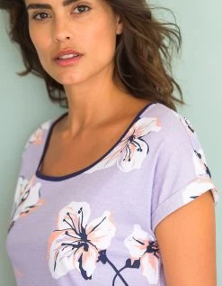 Chemise De Nuit Imprimé Fleuri - Lot De 2 -Boutique De Lingerie De Mode 703950 C01 zoomx vue3