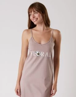 Nuisette Coton Fines Bretelles Imprimée "floral" -Boutique De Lingerie De Mode 703956 C01 zoomx vue5