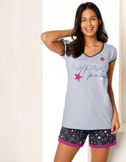 Short Imprimé étoiles - Jersey Coton