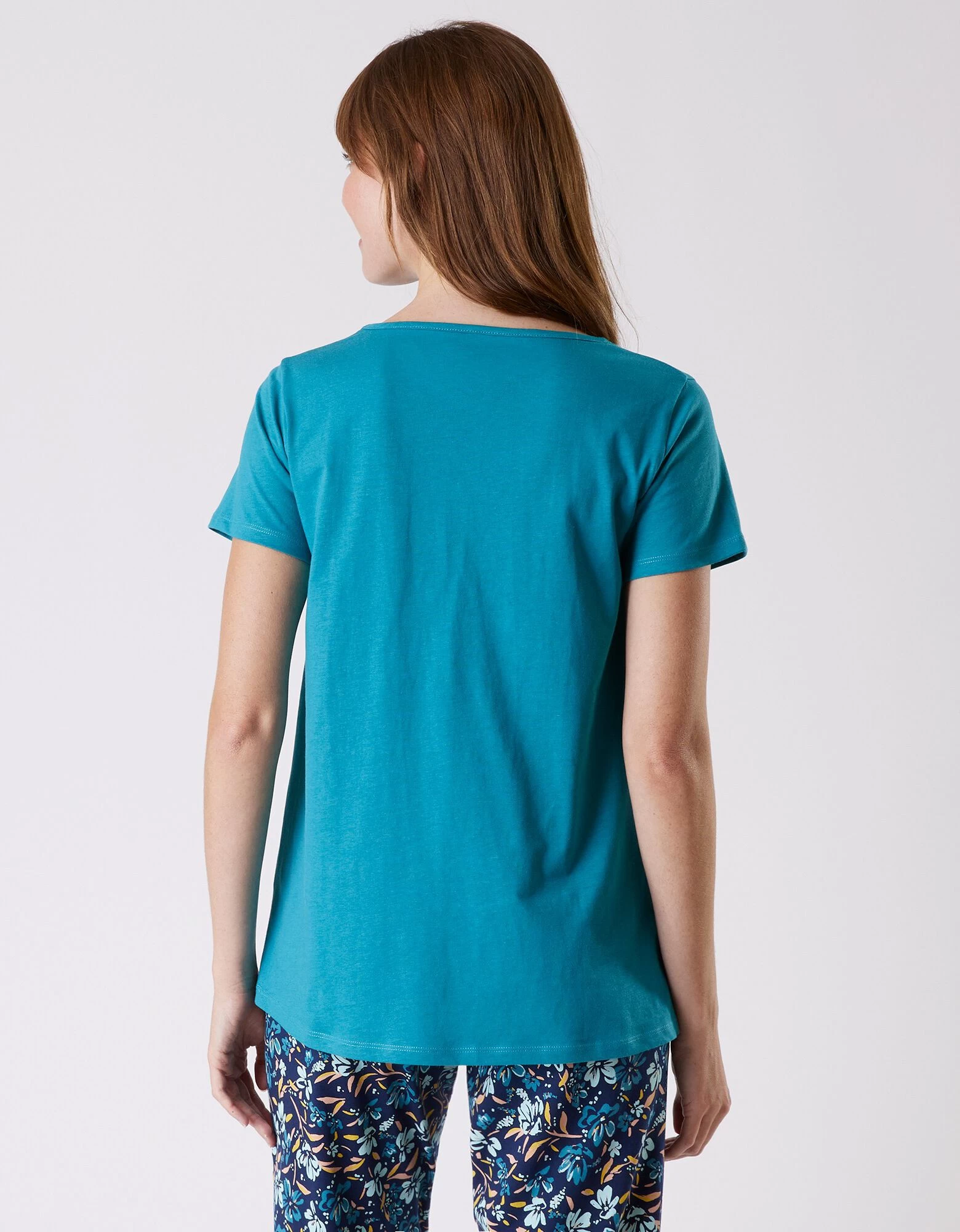 Tee-shirt Pyjama Manches Courtes Imprimé "jardin Secret" 4 Tee-shirt Pyjama Manches Courtes Imprimé "jardin Secret" – Image 2