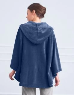 Poncho Polaire Toucher Peluche à Capuche -Boutique De Lingerie De Mode 704428 C06 zoomx vue4