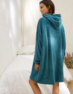 Sweat Oversize* Unisexe En Polaire Peluche Bleue -Boutique De Lingerie De Mode 704507 C01 zoomx vue7