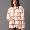 Veste D'intérieur Polaire à Carreaux Zippée 1 Veste D'intérieur Polaire à Carreaux Zippée -Boutique De Lingerie De Mode 704519 C01 zoomx