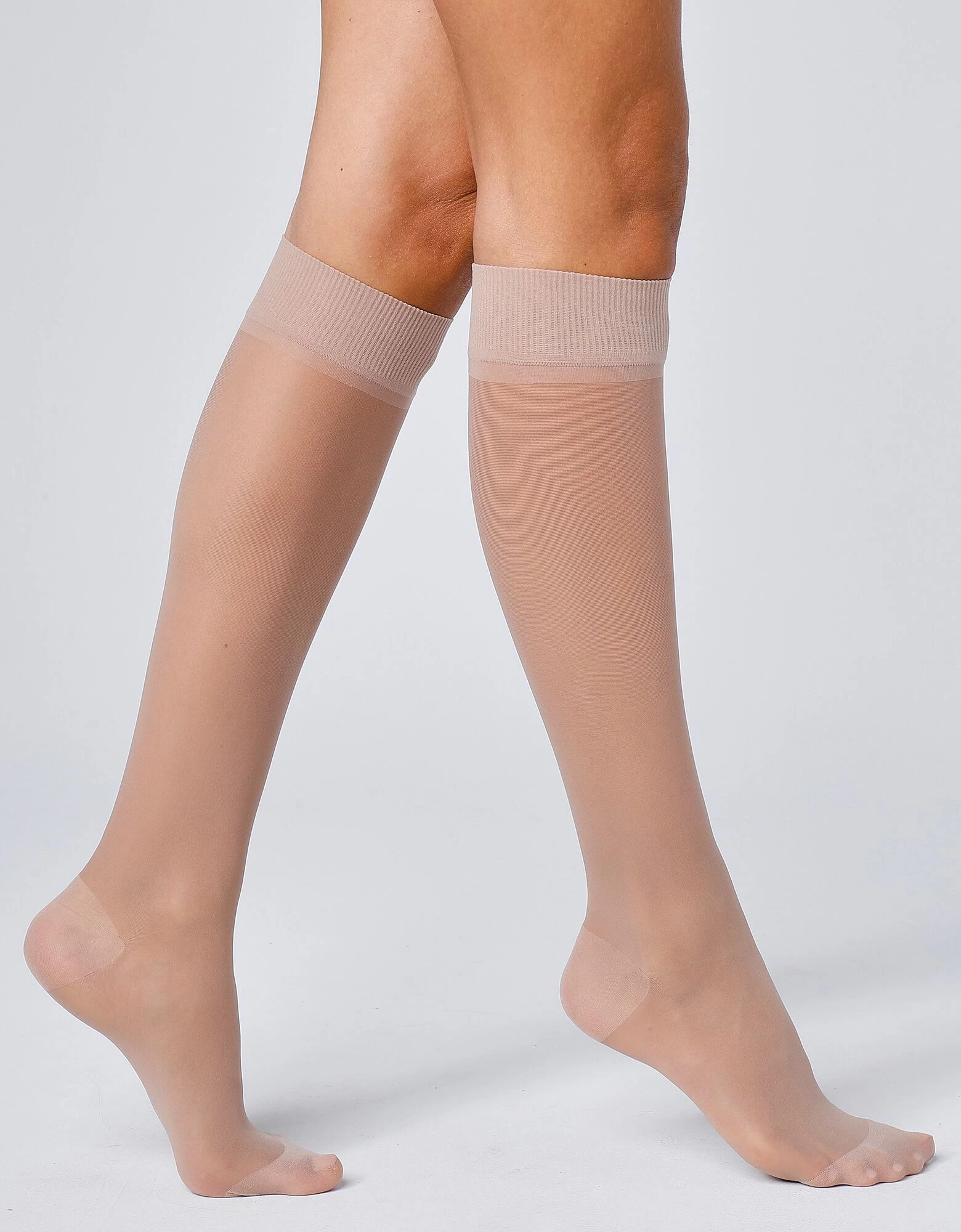 Mi-bas Anti Fatigue 40 Deniers - Lot De 2 Paires 3 Mi-bas Anti Fatigue 40 Deniers - Lot De 2 Paires