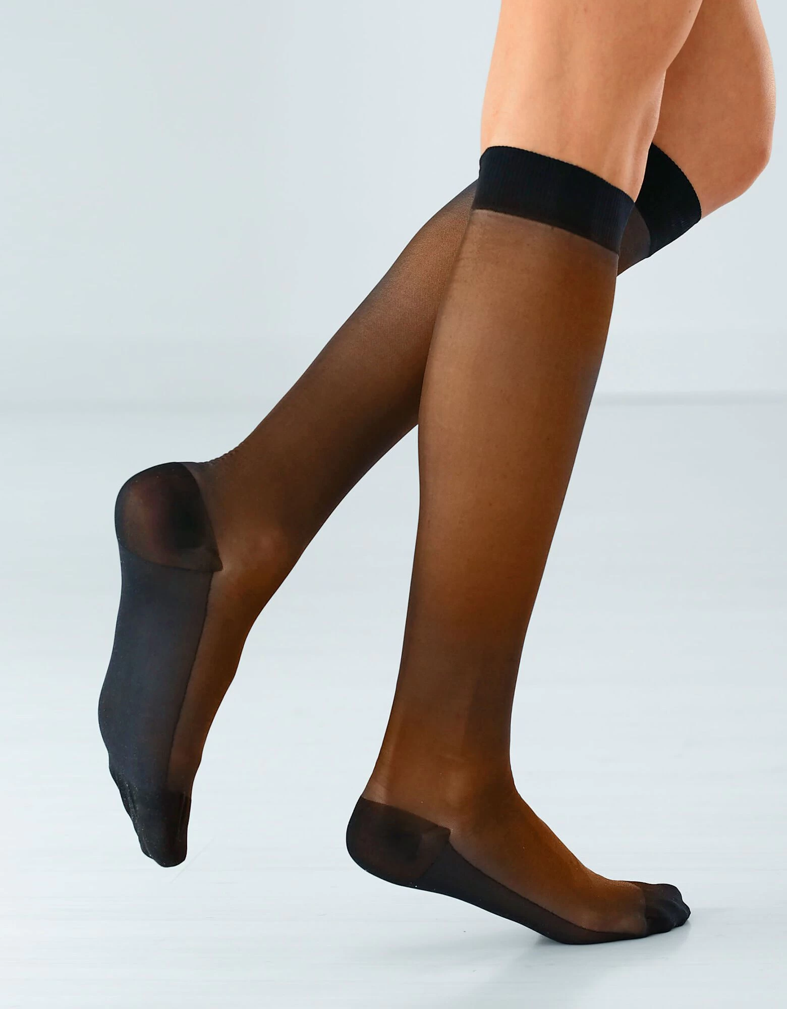 Mi-bas Anti Fatigue 40 Deniers - Lot De 2 Paires 3 Mi-bas Anti Fatigue 40 Deniers - Lot De 2 Paires