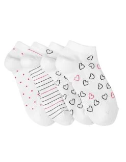 Chaussettes Basses Motifs Assortis– Lot De 4 7 Chaussettes Basses Motifs Assortis– Lot De 4 -Boutique De Lingerie De Mode 705295 C01 zoomx vue3