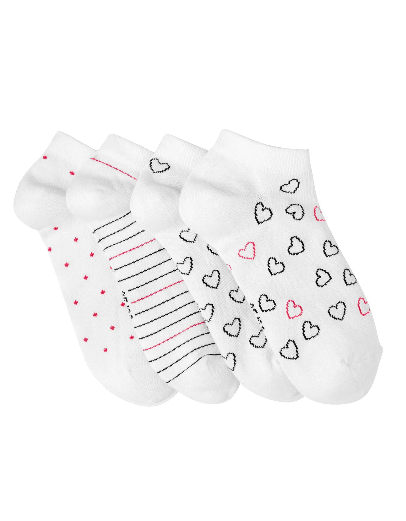 Chaussettes Basses Motifs Assortis– Lot De 4 5 Chaussettes Basses Motifs Assortis– Lot De 4 – Image 3