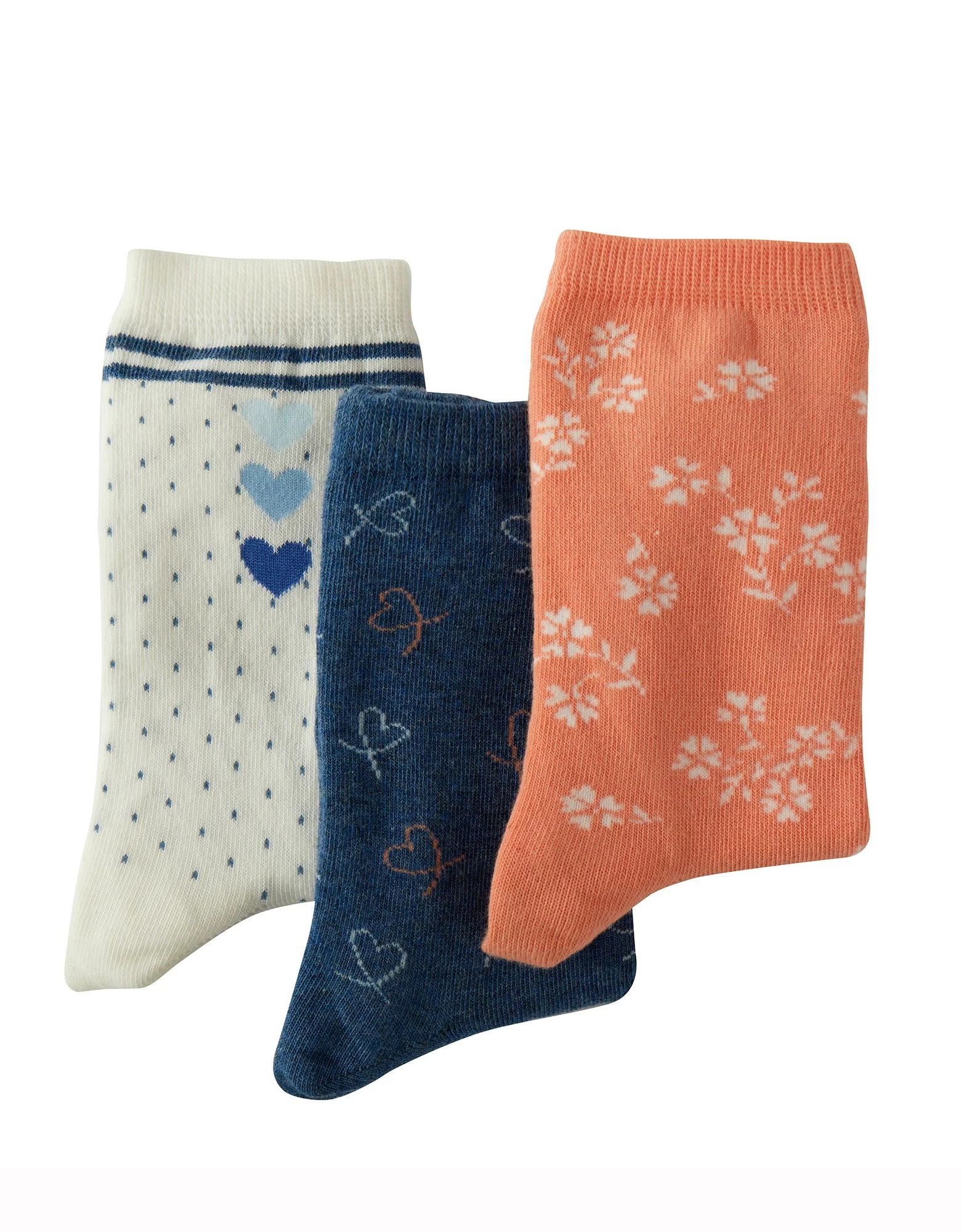 Chaussette Fantaisie Motif "coeurs"assortis - Lot De 3 Paires 5 Chaussette Fantaisie Motif "coeurs"assortis - Lot De 3 Paires – Image 3