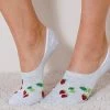 Socquettes Invisibles Imprimées Fruits - Lot De 3 Paires