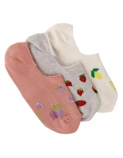 Socquettes Invisibles Imprimées Fruits - Lot De 3 Paires -Boutique De Lingerie De Mode 705372 C01 zoomx vue3