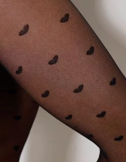 Collants Motif "coeurs" - Lot De 2 -Boutique De Lingerie De Mode 705374 C01 zoomx vue3