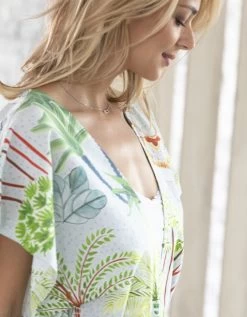 Kimono Imprimé Manches Courtes - Collection Upcycling -Boutique De Lingerie De Mode 706166 C01 zoomx vue3