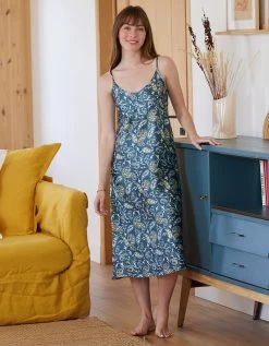 Nuisette Longue Satin Imprimé 9 Nuisette Longue Satin Imprimé -Boutique De Lingerie De Mode 706174 C01 zoomx vue3