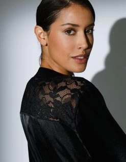 Déshabillé "séduction" Forme Kimono Satin Et Dentelle -Boutique De Lingerie De Mode 706181 C01 zoomx vue5