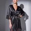 Peignoir Court Satin Et Dentelle -Boutique De Lingerie De Mode 706196 C01 zoomx