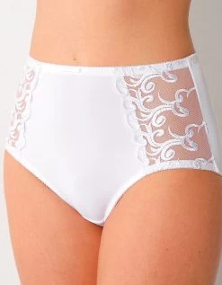 Gainette Ventre Plat Microfibre Tulle Brodé Sienne - Lot De 2 -Boutique De Lingerie De Mode 707455 C02 zoomx vue4