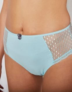 Culotte Maxi Dentelle Coton Uni Tropea - Lot De 4