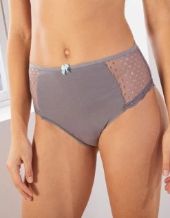 Culotte Maxi Dentelle Coton Uni Tropea - Lot De 4 -Boutique De Lingerie De Mode 707558 C05 zoomx vue6