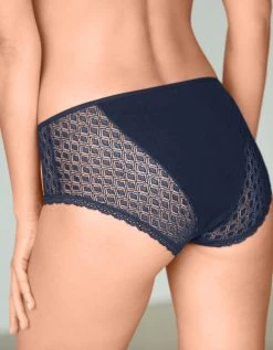 Culotte Maxi Coton Dentelle Unie Coria - Lot De 2