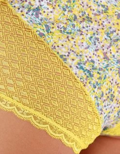 Culotte Maxi Coton Dentelle Imprimée Multicolore Coria - Lot De 2 -Boutique De Lingerie De Mode 707577 C01 zoom detailRFP