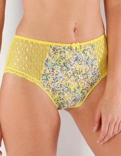 Culotte Maxi Coton Dentelle Imprimée Multicolore Coria - Lot De 2