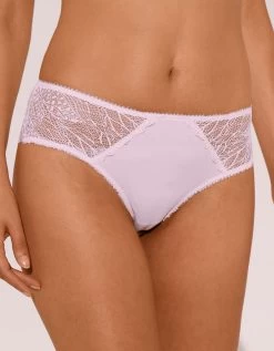 Culotte Forme Midi Microfibre Et Dentelle Stretch Mogo - Lot De 2