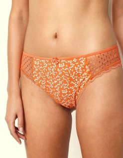 Culotte Midi Dentelle Coton Imprimé Tropea - Lot De 4 -Boutique De Lingerie De Mode 707854 C01 zoomx vue4