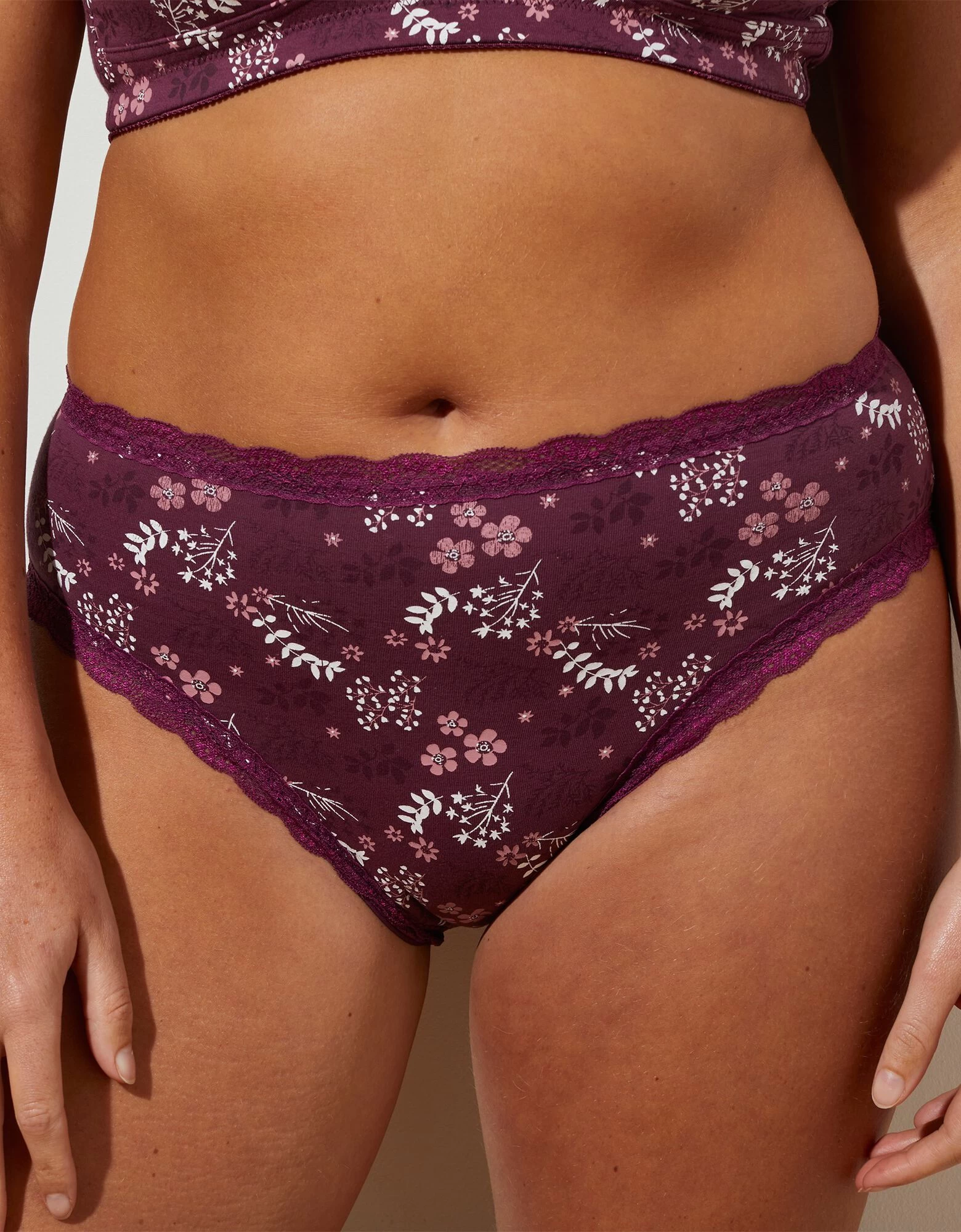 Culotte Forme Maxi En Coton Imprimé Fleuri "Capella"- Lot De 2 5 Culotte Forme Maxi En Coton Imprimé Fleuri "Capella"- Lot De 2 – Image 3