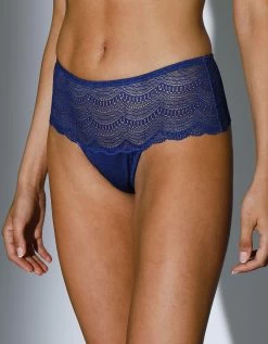 Shorty-string Dentelle Et Satin Nauta -Boutique De Lingerie De Mode 707877 C01 zoomx vue4