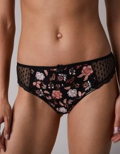 Culotte Midi Dentelle Coton Uni Et Imprimé Floral Tropea - Lot De 4