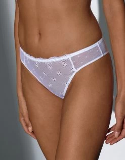 Culotte Forme Tanga Tulle Brodé Et Plumetis Lolak -Boutique De Lingerie De Mode 707911 C01 zoomx vue4